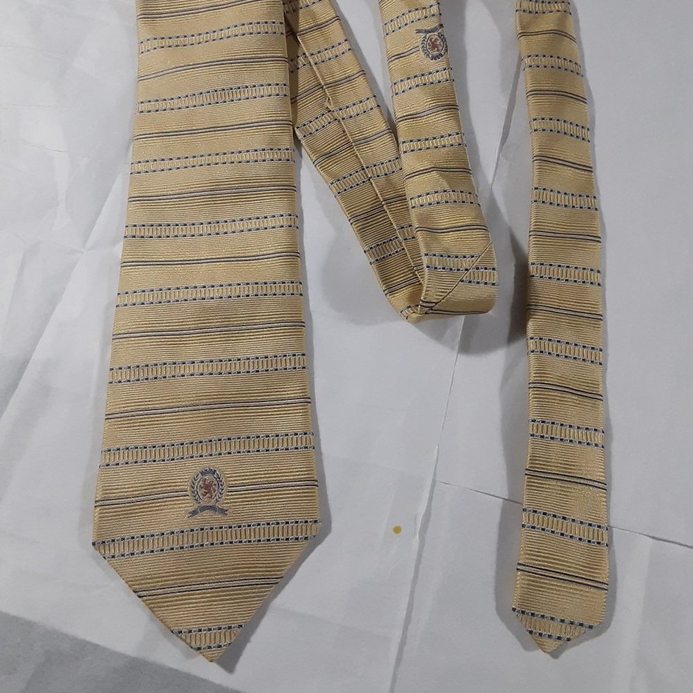 Tommy Hilfiger gold with blue tie  (#58